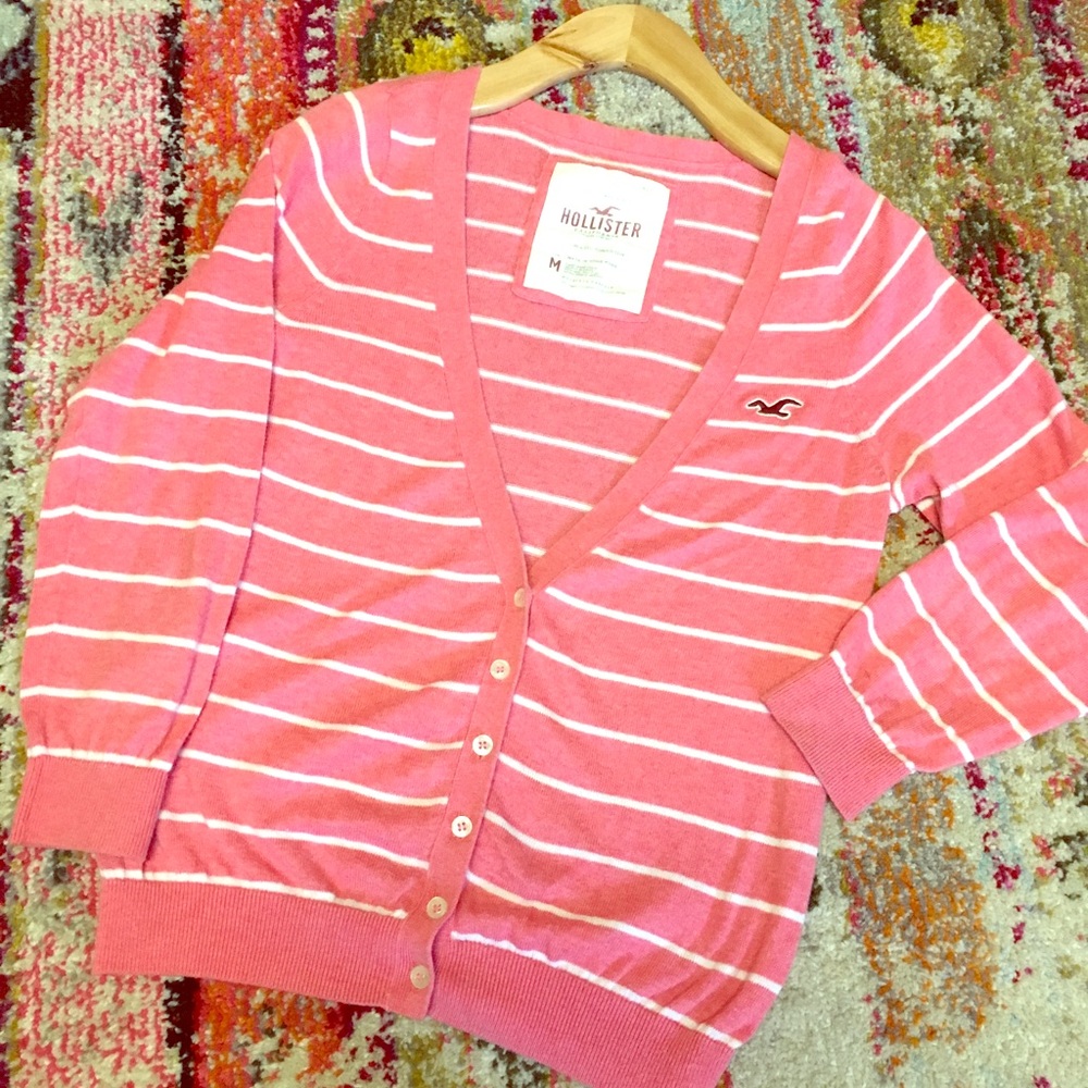 Pretty in Pink Hollister Cardigan